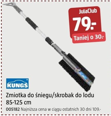 Zmiotka do śniegu/skrobak do lodu 95 cm KUNGS promocja w Jula