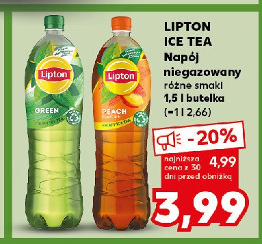 Herbata mrożona peach Lipton ice tea promocja w Kaufland