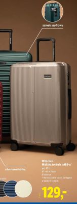 Walizka średnia z ABS-u promocja w Lidl
