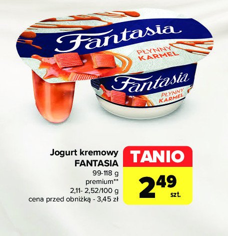 Jogurt płynny karmel Danone fantasia promocja w Carrefour Market