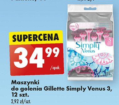 Maszynka do golenia Gillette simply venus 3 promocja