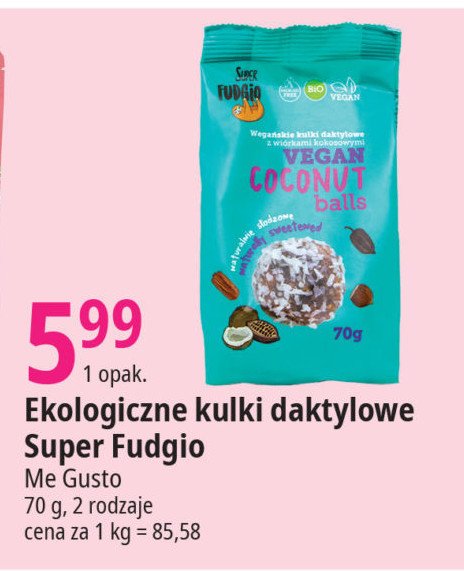 Kulki daktylowe coconut Super fudgio promocja