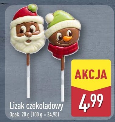 Lizak czekoladowy promocja w Aldi