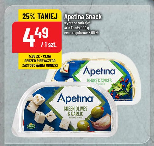 Ser feta z oliwkami Arla apetina promocja