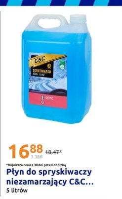 Płyn do spryskiwaczy niezamarzający C&C promocja w Action
