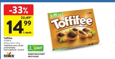 Cukierki Toffifee promocja w Intermarche