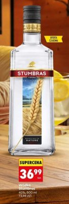 Wódka Stumbras 40%, 500 ml promocja w Biedronka