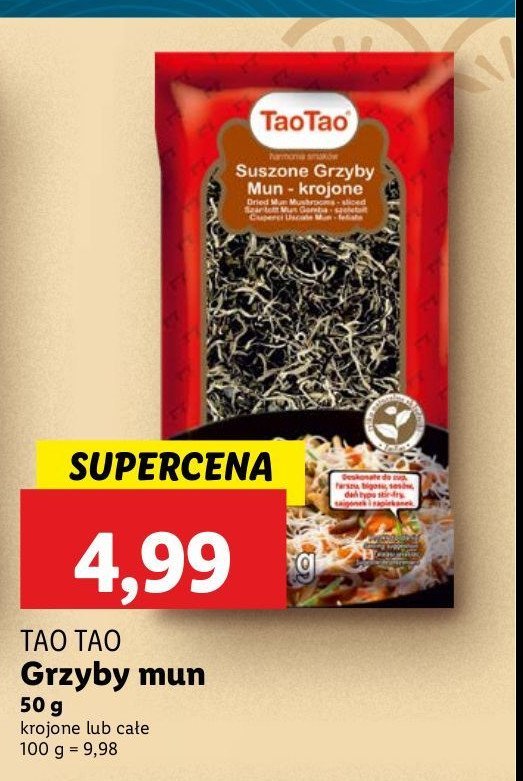 Grzyby mun krojone Tao tao promocja