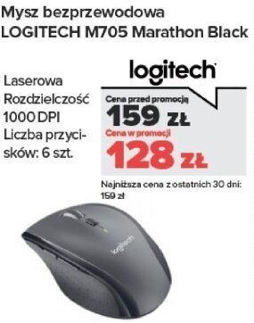Mysz bezprzewodowa M705 Marathon Black promocja w NEONET