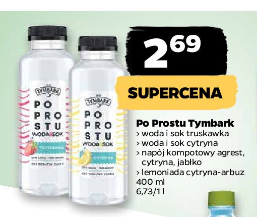 Nap贸j kompotowy agrest-cytryna-jab艂ko Tymbark po prostu promocja