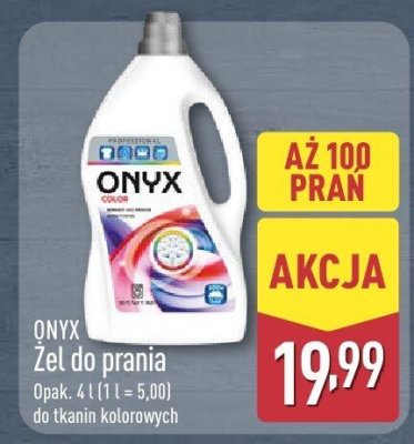 Żel do prania ONYX do tkanin kolorowych promocja w Aldi
