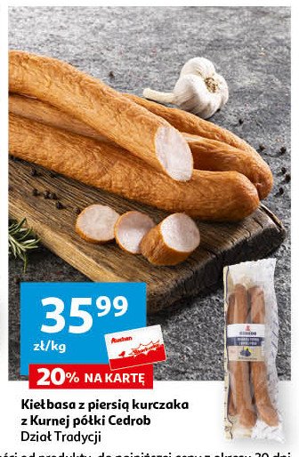 Kie艂basa z piersi膮 kurczaka Cedrob promocja
