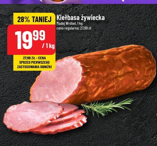 Kiełbasa żywiecka Madej & wróbel promocja w POLOmarket