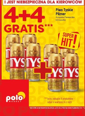 Piwo Tyskie Pilzner  promocja w POLOmarket