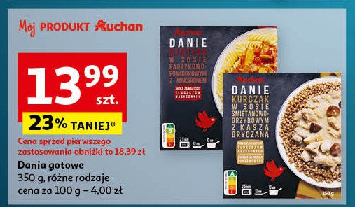 Kurczak w sosie paprykowym Auchan różnorodne (logo czerwone) promocja