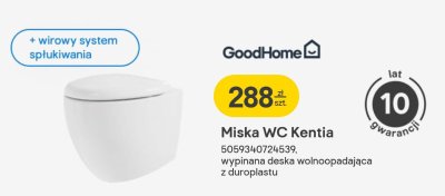 Miska WC Kentia GoodHome promocja w Castorama
