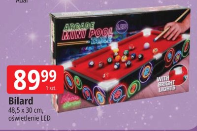 Gra Bilard 48,5 x 30 cm oświetlenie LED promocja w Leclerc