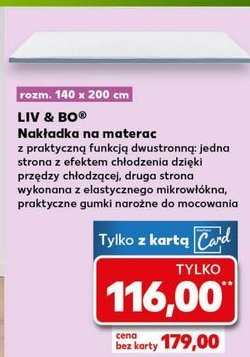 Nakładka na materac 140 x 200 cm Liv & bo promocja