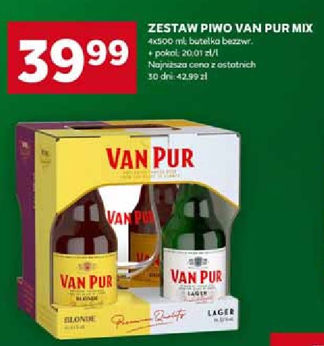 Piwo + szklanka VAN PUR promocja