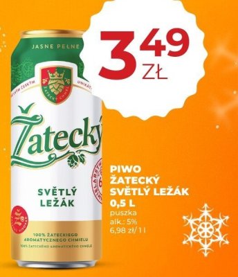 Piwo Żatecký Světlý Ležák 0,5 L promocja w Duży Ben