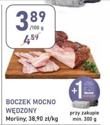 Boczek mocno wędzony MORLINY promocja w Stokrotka