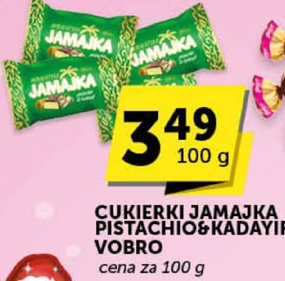 Cukierki jamajka, pistachiobkadayif vobro promocja w Groszek