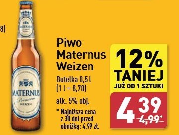 Piwo Maternus weizen promocja