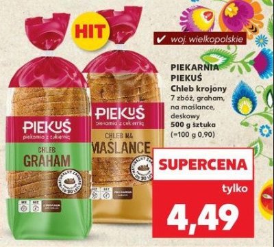 Chleb graham krojony Pieku艣 promocja