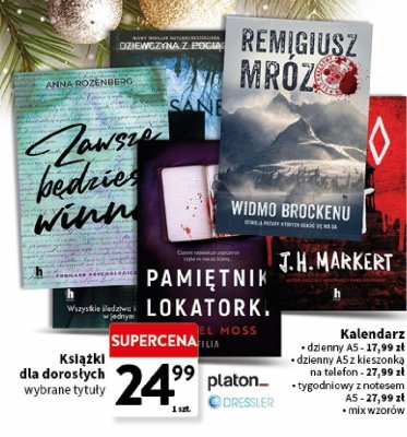 Książki dla dorosłych wybrane tytuły promocja w Intermarche