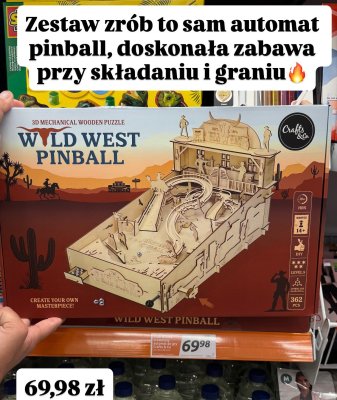 Zestaw DIY automat pinball promocja w Action