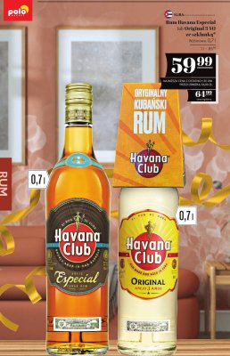Rum Havana Club Original 3 YO 0,7l ze szklanką promocja w POLOmarket
