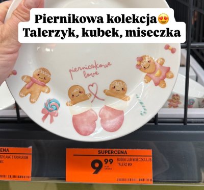 Talerz Piernikowa kolekcja promocja w Biedronka