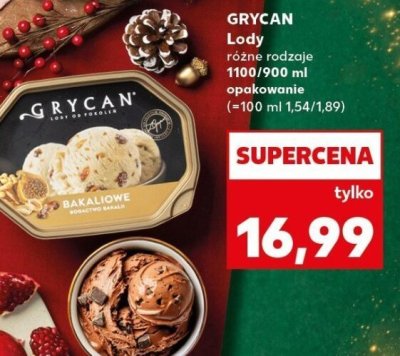 Lody różne rodzaje 1100/900ml  promocja w Kaufland
