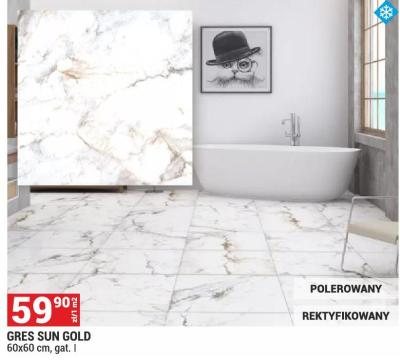 Płytki GRES SUN GOLD 60x60 cm promocja w Merkury Market