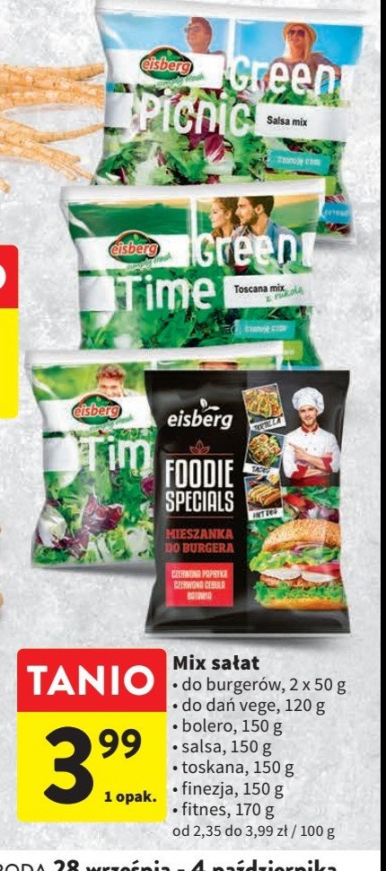 Mix do burger贸w Eisberg promocja