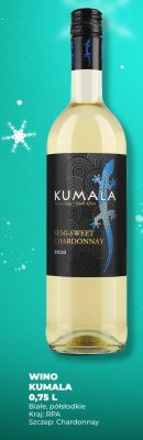 Wino Kumala Semi-Sweet Chardonnay promocja w Duży Ben