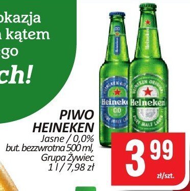 Piwo HEINEKEN SILVER promocja w Chorten