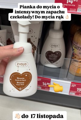 Pianka do mycia rąk Brownie o zapachu czekolady promocja w Rossmann