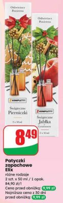 Patyczki zapachowe Elix różne rodzaje promocja w Dino