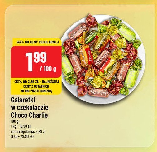 Galaretki w czekoladzie Choco charlie promocja