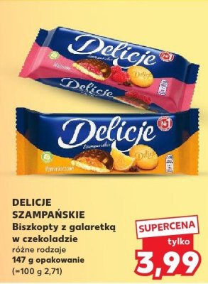 Biszkopty z galaretką w czekoladzie Szampańskie różne rodzaje promocja w Kaufland