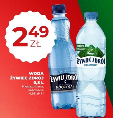 Woda Żywiec Zdrój mocny gaz 1L promocja w Duży Ben