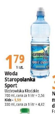 Woda niegazowana Staropolanka kids promocja