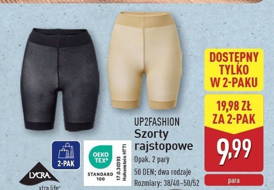 Szorty rajstopowe 50 den 50/52 Up2fashion promocja