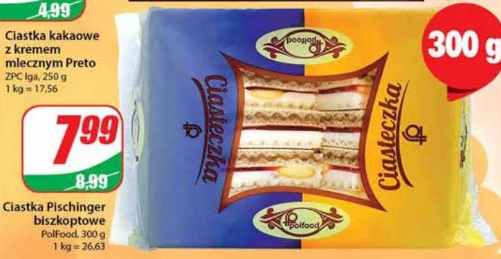 Ciastka pischinger Polfood promocja