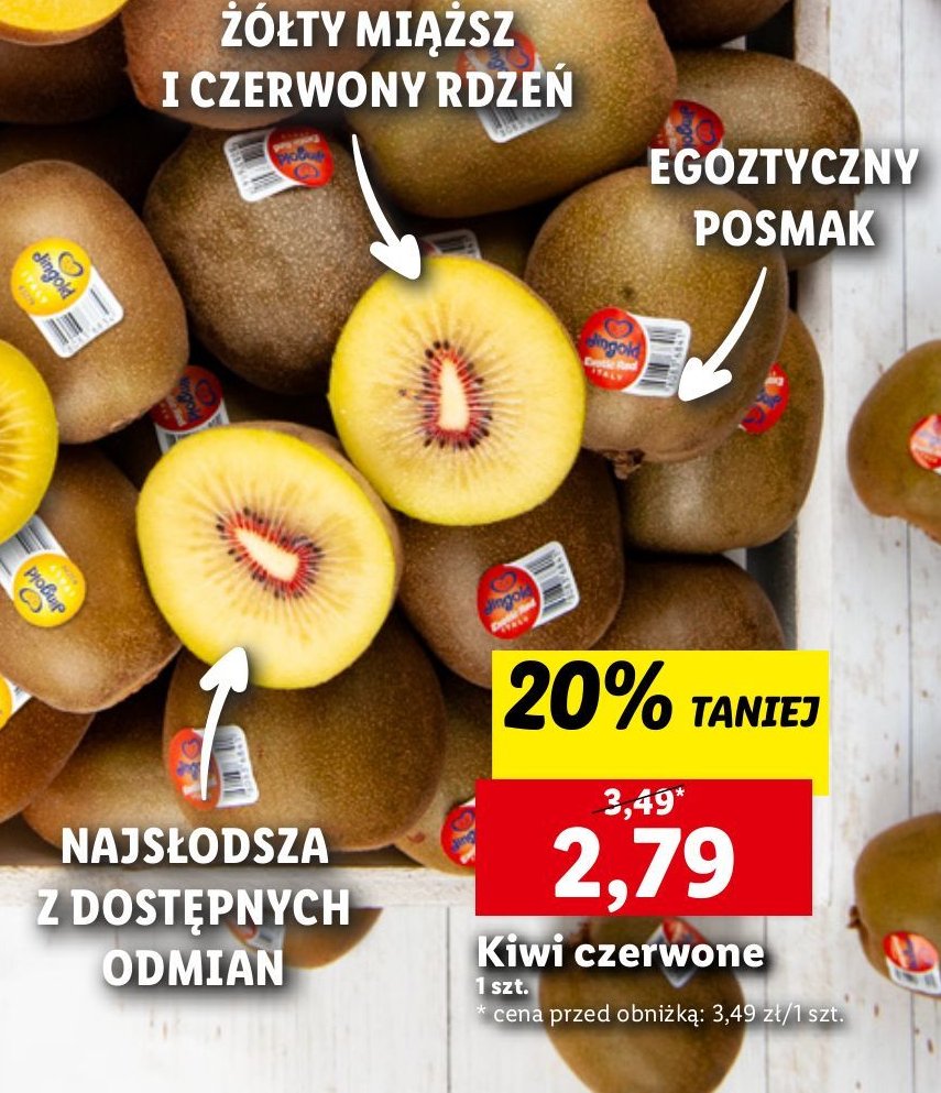 Kiwi czerwone promocja w Lidl