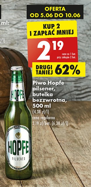 Piwo Hopfe pilsner promocja
