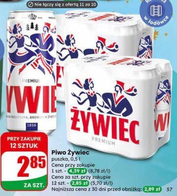 Piwo promocja w Dino