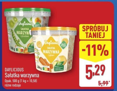 Sałatka warzywna DAYLICIOUS promocja w Aldi