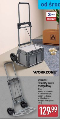 Składany wózek transportowy WORKZONE promocja w Aldi
